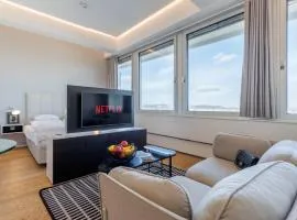 Skyline View Vienna - Gym - Parken - Supermarkt - Restaurant - Self Check in