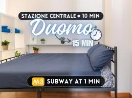 DUOMO a 15 min - Casa Accogliente - METRO M3 a 150m