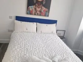 Blue double room at Albion's