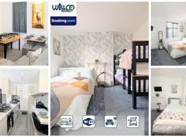 3 Bedroom House By WillCo Property Short Lets & Serviced Accommodation Leicester With Games, Parking, Projector & Perfect For Contractors
