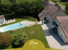 "Villa du Circuit" avec Piscine, 4 Chambres, 4 SDB, à 8 min du circuit, parking et portail électrique