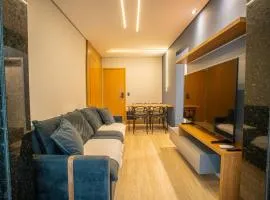 Apto com Ar-condicionado e Churrasqueira Privativa