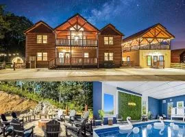 Waterfall & Galaxy Pool & Rooftop Theater Cabin