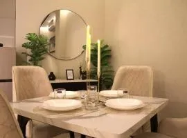Premium 1BHK with UPS, across Giga Mall, Pool included
