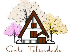 Chalés 2 Chácara Santa Felicidade、オリンピアのホテル