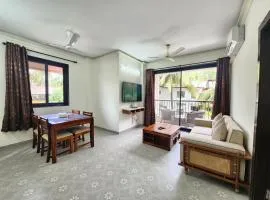 Luxury Tropical Escape - Candolim 1BHK Apartment with Pool & Gym - Near Beach