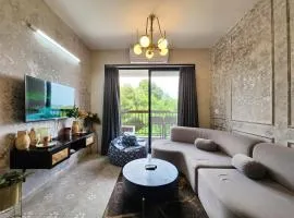 Candolim 2BHK Luxury Apartment with Mangrove View & Pool - 5 Minutes to Beach