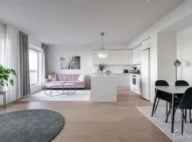 New apartment with sauna, lake and beach