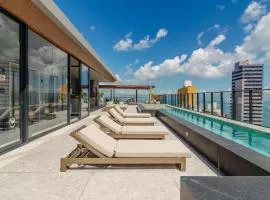 Lofts de luxo com Varanda e Vista Mar Academia e Piscina no Corredor da Vitoria