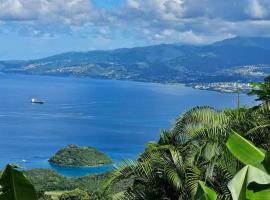 Lodge Orchidée de la Villa La Palmira - Vue Mer - Jacuzzi Privé - Accès Piscine - Lit King Size - Clim - 4 étoiles - Proche commodités - TV - connectée - Internet fibre - Proche Plage, ξενοδοχείο σε Les Anses-dʼArlets