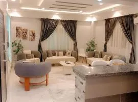 شقه فندقيه3غرف وشرفه بفيلا الشيخ زايد أمام زد بارك