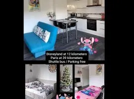 Appartement studio O fil de l'O à 12 kilomètres de Disneyland Paris
