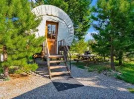 Unique Conestoga Glamping Wagon with King Bed & Private Bath | Bonners Ferry, Idaho Retreat