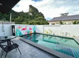 Aonang Villa View Mountain 10 min to beachbyscooter