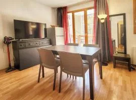 Studio tout équipé, piscine chauffée, départ skis aux pieds