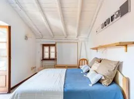 Typical stone house with balcony