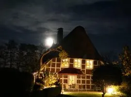 Kamin Ofen Wohnung -Altes Landhaus Oste- 2 Schlafzimmer, Terrasse, Grill, Küche, Bad, WLAN, nah am Nordsee Strand