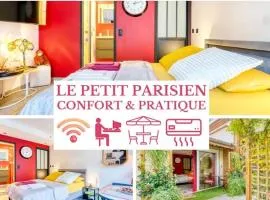 Le Petit Parisien- Bienvenue - Netflix - Terrasse - Parking - Porte de Paris - Climatisation - Guide visite à Paris OFFERT