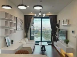 Hommit Stay - Căn hộ 1 phòng ngủ View hồ, 2 giường, 1 vệ sinh, Tòa Masteri B0706 - Vinhomes Smartcity