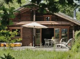 Nordic Log Cabin With Views Over The Fields