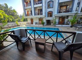 Coastal Suites Apart Hotel ---- 8 minutes walk to beach, hotel v destinaci Benaulim