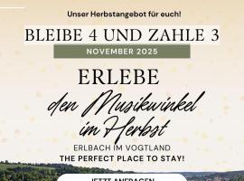 Wohlfühlherberge Weitblick，位于Erlbach的酒店