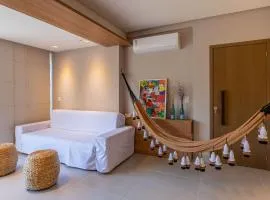 Luxo e Tranquilidade na Ponta do Mutá-Pé na areia