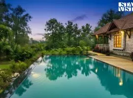 StayVista at Orchard by the River with Bonfire, BBQ