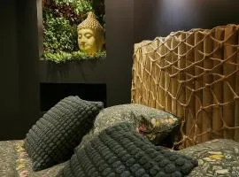 Jungle Room Strasbourg - Évasion Tropicale - Sauna Jacuzzi Balnéo