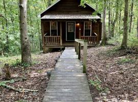 Rustic Cabin on 28-Acre Property in the Foothills of the Blue Ridge Mountains, hôtel à Elkin