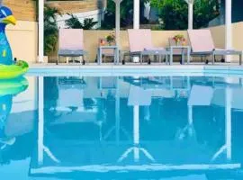 Beautiful suite S18, pool, sea view, next to paradise Pinel Island