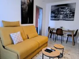 Studio Nimes - Clim - Wifi -Cuisine privatif - parking privé - salle de bain commune- balcon