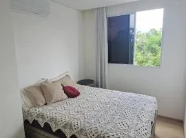 Quarto para 2 pessoas com ar na Ponta Negra