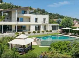 Large house with pool and sea view in Vallauris