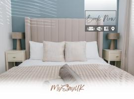 3BR House By MyStayUK Short Lets & Serviced Accommodation Manchester With Free Wifi & Free Parking, chalupa v Manchesteru