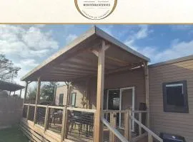 Le Cocon Mobil Home à 150 m de la plage Camping 5 Etoiles Parc Aquatique