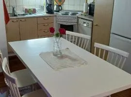 Kaksio oma piha ja autoparkki