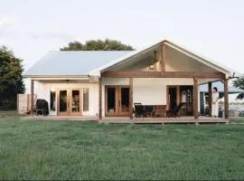Modern Luxury Rental with Bohemian Decor near Antique Show in Round Top, Texas