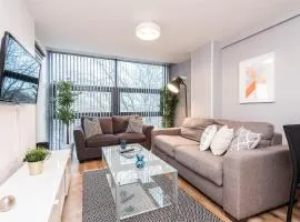 Central Modern 2BR Flat with Parking & Balcony