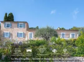 Le Mas d'Angeline-Vue mer panoramique, jardin partagé, parking, voiture indispensable, route étroite et pentue, à 10 min de Monaco