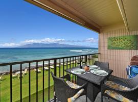 Kaleialoha 210 · KA 210 OceanFront 1BD Tropical Getaway w AC, villa in Kahana