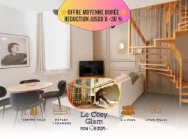 Duplex Cosy Glam au Centre-Ville secteur piéton * WiFi * Calme