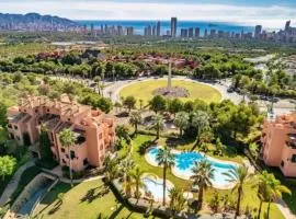 Bonito apartamento con jardín privado