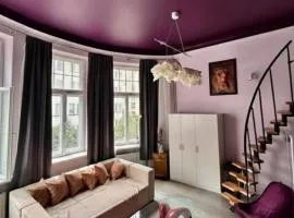 Artistic loft-style studio with Mezzanine