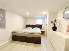 Flair-Apartments 'SALZ & FLAIR' nähe Altstadt, 450 m Bahnhof, für Urlaub oder Geschäftsreise, separater Eingang, 24 Std Check-in,WLAN, 55 Zoll-Fernseher, Streaming, Küche, Regendusche, 1 Doppelbett, 1 Schlafsofa