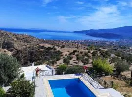 Theonimfi Villa for 7 with pool and Sea View