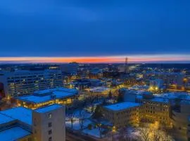 2BR Downtown apt Amazing View Free Parking & Gym