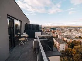 Skyline Penthouse Cluj Cozy & Warm Terasă Panoramică Self Check-in