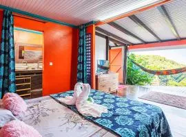 Villa douillette à Deshaies – Vue sur la mer et la montagne - 96 m²