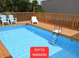 Domos Tiberias - Heated pool דומוס טבריה- בריכה מחוממת, chata v pr&iacute;rode v destin&aacute;cii Tverja
